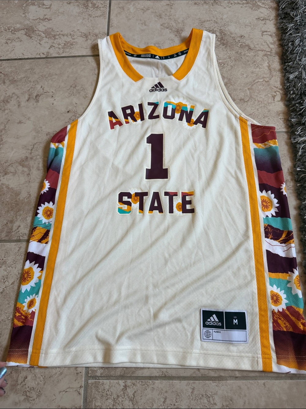 Sample Arizona state basketball jersey medium special edition